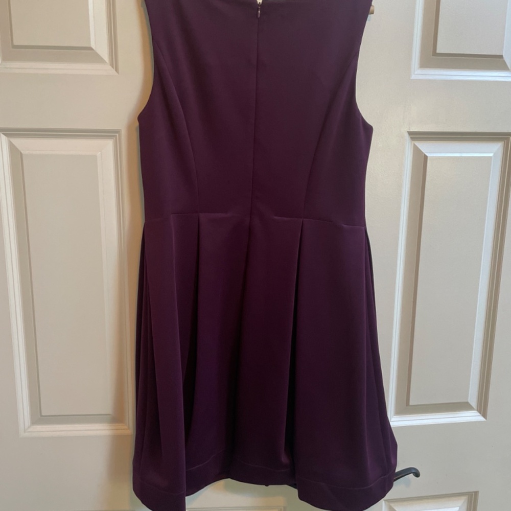 Calvin Klein eggplant sleeveless dress